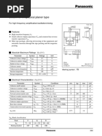 Silicon NPN Epitaxial Planer Type: Transistor