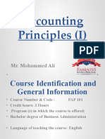 Accounting Principles (I) - 1