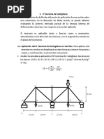 II Teorema de Castigliano en Cerchas.