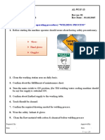 SOP (Standard Operating Procedure) "WELDING PROCESS": Shoes Hand Glows Goggles