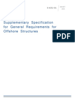 Supplementary Specification For General Requirements For Offshore Structures