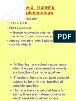 Hume's Epistemology