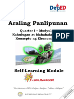 Araling Panlipunan: Self-Learning Module