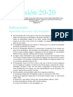 Visión 20-20 Sesiones de Discipulado