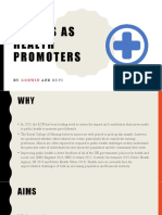 Nurses As Health Promoters