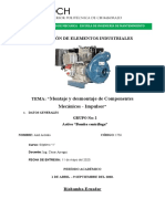 Montaje y Desmontaje de Componentes Mecánicos - Impulsor - Realizado Por Raúl Axel Arévalo Chávez