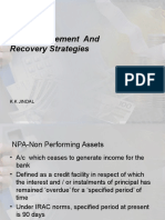 NPA Management and Recovery Strategies: K K Jindal