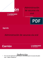 Administración de Vacunas Vía Oral