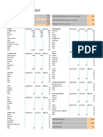 Personal Monthly Budget 1