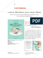 Cuentos Montessori para Crecer Felices: Dosier de Prensa