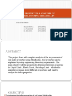 Index Properties & ANALYSIS OF SOFT SOIL