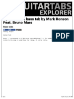 UPTOWN FUNK Bass Tabs by Mark Ronson Feat. Bruno Mars - Bass Tabs Explorer PDF