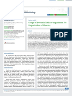 Usage of Potential Micro-Organisms For Degradation of Plastics