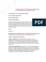 Reglamento para La Regularización y Naturalización de Los Extranjeros y Las Extranjeras Que Se Encuentran en El Territorio Nacional