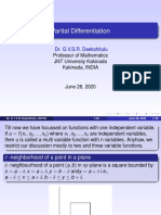 Partial Differentiation: Dr. G.V.S.R. Deekshitulu