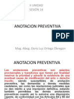 ANOTACION PREVENTIVA Sesión 14