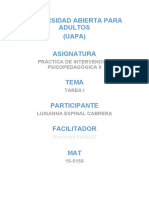 Tarea 1 de Practica de Intervencion Psicopedagogica II - Odt