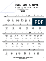 Harpa Crista Com Partitura Separado 039c T HC Alvo Mais Que A Neve Tenor