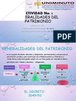 ACTIVIDAD No. 3 GENERALIDADES DEL PATRIMONIO