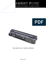 Cartridge Remanufacturing Instructions: HP Laserjet P1102 Toner Cartridge