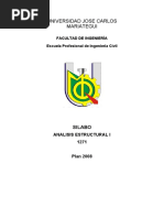 Silabo Analisis Estructural 1