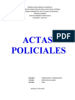 Actas Policiales