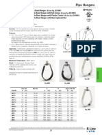 Pipe Hangers: (B-Line Fig. B3170NF) (B-Line Fig. B3170NFF) (B-Line Fig. B3170NFC)