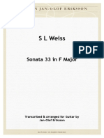 S L Weiss Sonata 33 in F PDF