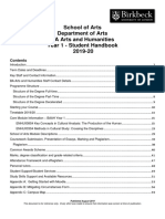 BA Arts and Humanities Yr1 Handbook