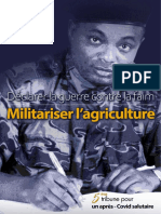 Déclarer La Guerre Contre La Faim, Militariser L'agriculture - La Tribune de Didier Mumengi