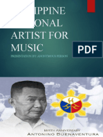 Philippine National Artist For Music: Presentation By: Anonymous Person