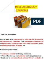 5 GESTION DE ARCHIVOS Y CARPETAS Primer Parcial