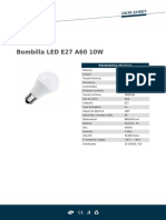 Bombilla LED E27 A60 10W 