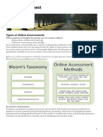 Online Assessment: Types of Online Assessments