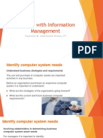 Session 4. Working With Information Management SUMMER PDF