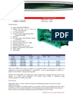 Technical Data: 1300KW / 1625KVA 1100KW / 1375KVA