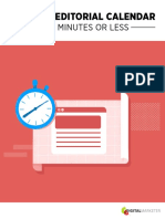Build An Editorial Calendar: in 10 Minutes or Less