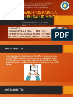 Lineamientos para La Acción en Salud Mental (2004)