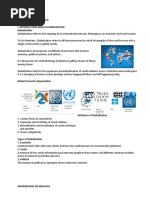 Contemporary World: I. Introduction About Globalization Globalization