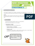 Factor Biótico Del Ecosistema para Primero de Secundaria