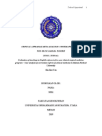 Critical Appraisal Meta Analysis: Systematic Review: Non-Blok Bahasa Inggris Judul Jurnal