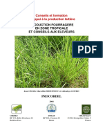 PRODUCTION FOURRAGERE EN ZONE TROPICALE ET CONSEILS AUX ELEVEURS Laitiers PDF