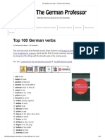 Top 100 German Verbs