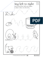 Moving Left To Right: Follow Each Dotted Line With Your Finger, Then Draw A Line Over The Dots