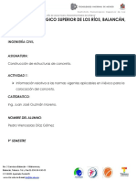 Normas COLOCACIÓN DEL CONCRETO PDF