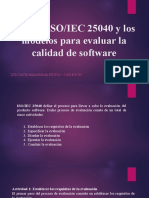 Norma ISOIEC 25040 y Los Modelos para Evaluar La Calidad de Software