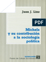 Linz, Juan J. - Michels Y Su Contribucion A La Sociologia Politica (1998) PDF