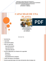 Capacidad de Una Planta