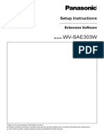 WV-SAE303W: Setup Instructions