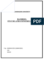 Reseach Paper On BAMBOO Its Use and Construction